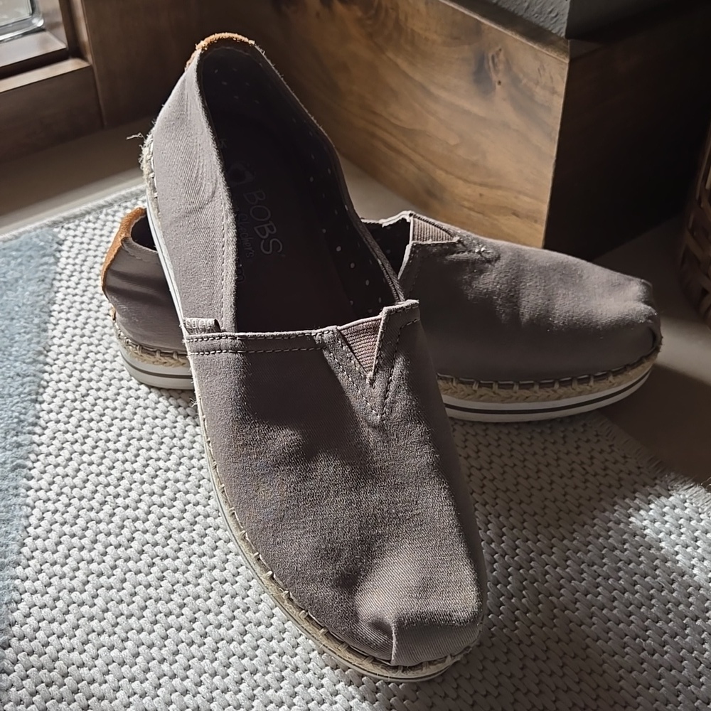 Bobs Breeze memory foam slip on Espadrille Woven Skecher 8 Spring Comfy Business - Picture 16 of 16